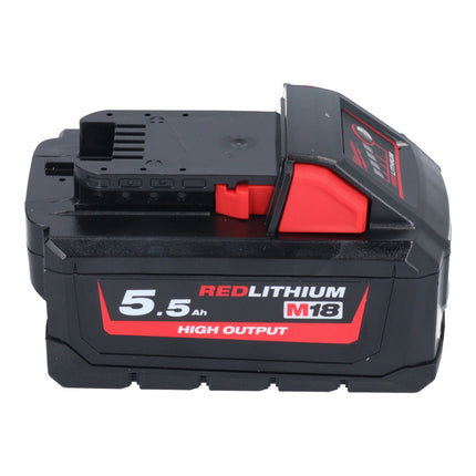Batteria ricaricabile Milwaukee M18 HB 5,5 18 V 5,5 Ah / 5500 mAh Li-Ion High Output ( 4932464712 ) con indicatore del livello di carica