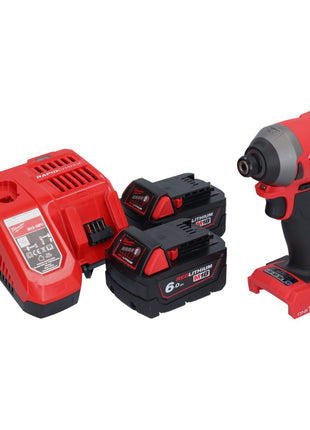 Milwaukee M18 ONEID2-602 llave de impacto inalámbrica 18 V 226 Nm 1/4" sin escobillas + 2x batería 6,0 Ah + cargador