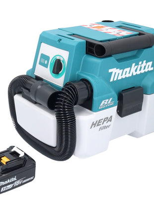 Makita DVC 750 LF1 Aspirateur sans fil LXT 18 V 67 mbar 7,5 l Brushless + 1x batterie 3,0 Ah - sans chargeur