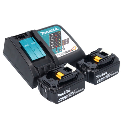 Aspiradora sin cable Makita DVC 750 LRM LXT 18 V 67 mbar 7,5 l sin escobillas + 2x batería recargable 4,0 Ah + cargador
