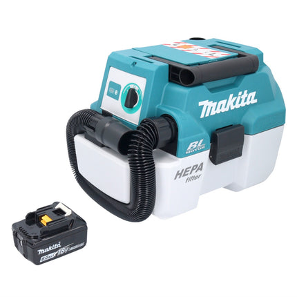 Makita DVC 750 LG1 cordless hoover LXT 18 V 67 mbar 7,5 l brushless + 1x battery 6,0 Ah - without charger