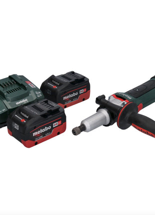 Metabo GA 18 LTX G Akku Geradschleifer 18 V 6 mm + 2x Akku 5,5 Ah + Ladegerät - Toolbrothers