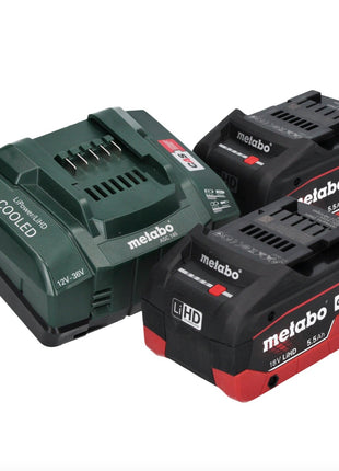 Metabo GA 18 LTX G Akku Geradschleifer 18 V 6 mm + 2x Akku 5,5 Ah + Ladegerät - Toolbrothers