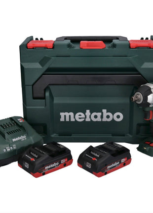 Akumulatorowy klucz udarowy Metabo SSW 18 LT 300 BL 18 V 300 Nm bezszczotkowy + 2x akumulator 4,0 Ah + ładowarka + metaBOX