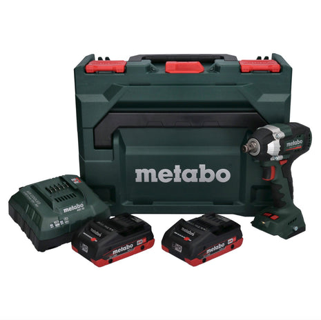 Metabo SSW 18 LT 300 BL Atornillador de impacto a batería 18 V 300 Nm sin escobillas + 2x baterías 4,0 Ah + cargador + metaBOX