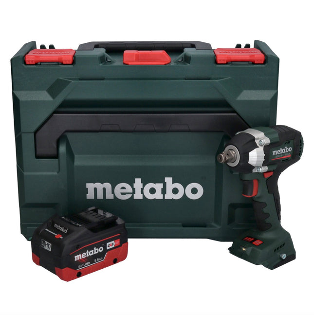 Metabo SSW 18 LT 300 BL cordless impact wrench 18 V 300 Nm brushless + 1x rechargeable battery 5.5 Ah + metaBOX - without charger