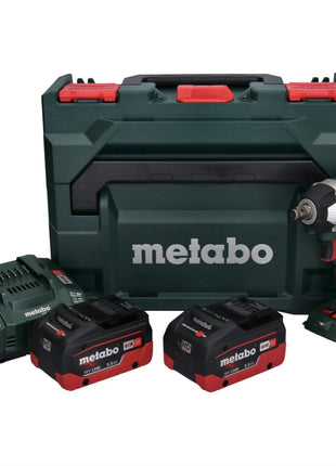 Metabo SSW 18 LT 300 BL Atornillador de impacto a batería 18 V 300 Nm sin escobillas + 2x baterías 5,5 Ah + cargador + metaBOX