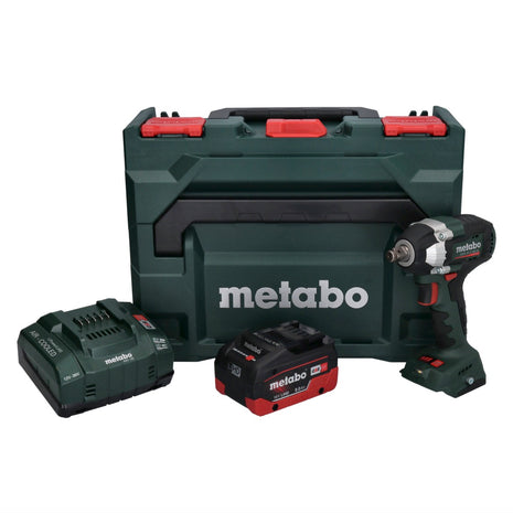 Metabo SSW 18 LT 300 BL Visseuse à choc sans fil 18 V 300 Nm Brushless + 1x batterie 8,0 Ah + chargeur + metaBOX