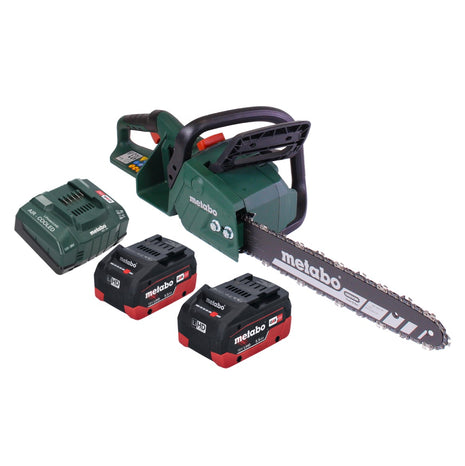 Metabo MS 36-18 LTX BL 40 Akku Kettensäge 36 V ( 2x 18 V ) 40 cm 22 m/s Brushless + 2x Akku 5,5 Ah + Ladegerät - Toolbrothers