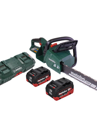 Metabo MS 36-18 LTX BL 40 Akku Kettensäge 36 V ( 2x 18 V ) 40 cm 22 m/s Brushless + 2x Akku 10,0 Ah + Doppel Ladegerät - Toolbrothers