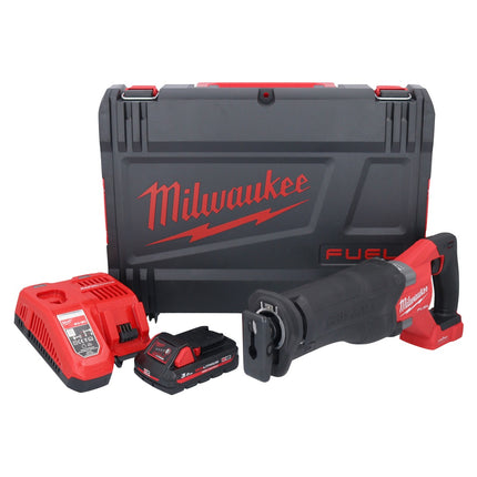 Sierra sable Milwaukee M18 ONEFSZ-301X batería 18 V sin escobillas + 1x batería 3.0 Ah + cargador + caja HD
