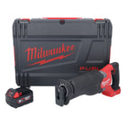 Milwaukee M18 ONEFSZ-501X batería Sierra sable 18 V sin escobillas + 1x batería 5.0 Ah + caja HD - sin cargador
