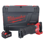 Sierra sable Milwaukee M18 ONEFSZ-601X batería 18 V sin escobillas + 1x batería 6,0 Ah + caja HD - sin cargador