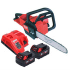 Tronçonneuse à batterie Milwaukee M18 FCHS35-502 18 V 35 cm 12,4 m/s + 2x batteries 5,0 Ah + chargeur