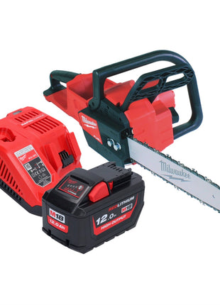 Milwaukee M18 FCHS35-121 Akku Kettensäge 18 V 35 cm 12,4 m/s ( 4933479899 )+ 1x Akku 12,0 Ah + Ladegerät