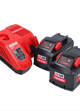 Milwaukee M18 FCHS35-122 Tronçonneuse sans fil 35cm 12,4m/s 18V + 2x Batteries 12,0 Ah + Chargeur (4933479679)