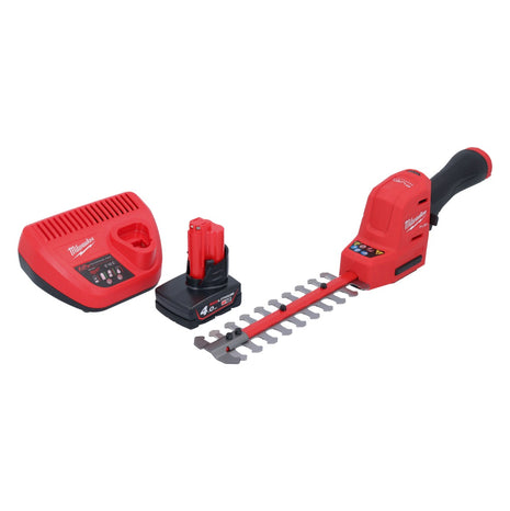 Milwaukee M12 FHT20-401 Akku Strauchschere 12 V 20 cm Brushless + 1x Akku 4,0 Ah + Ladegerät