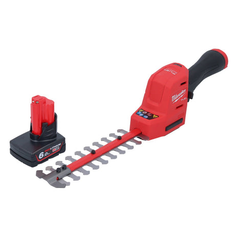 Milwaukee M12 FHT20-601 cortasetos a batería 12 V 20 cm sin escobillas + 1x batería 6,0 Ah - sin cargador