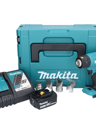 Makita DHG 181 RF1J Akku Heißluftgebläse 18 V 150 - 550°C + 1x Akku 3,0 Ah + Ladegerät + Makpac