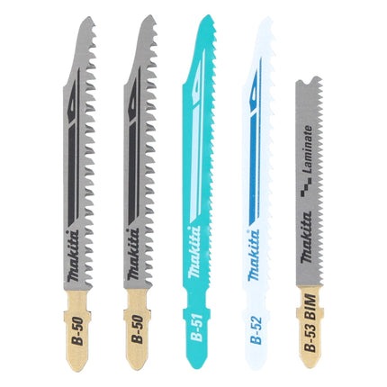 Makita DJV 180 ZJ cordless jigsaw 18 V + 5 pcs. jigsaw blade set + Makpac - without battery, without charger