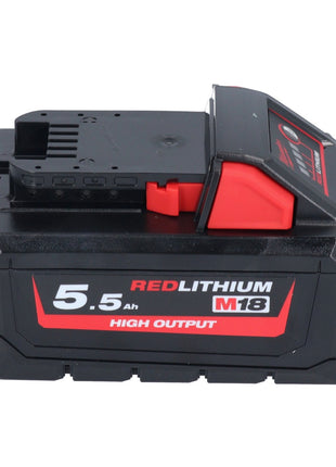 Juego de baterías Milwaukee M18 HB 5,5 3x 18 V 5,5 Ah / 5500 mAh Li-Ion High Output (3x 4932464712) con indicador de nivel de carga