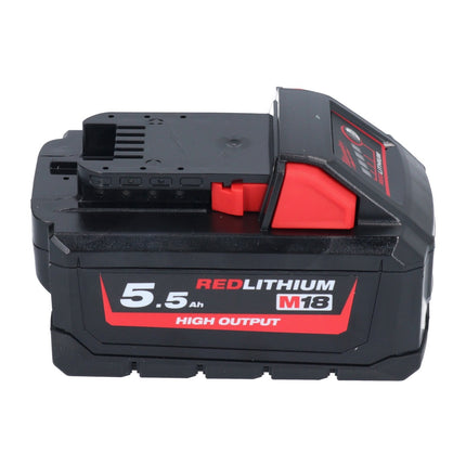Milwaukee M18 HB 5,5 Kit batterie 4x 18 V 5,5 Ah / 5500 mAh Li-Ion High Output ( 4x 4932464712 ) avec indicateur de charge