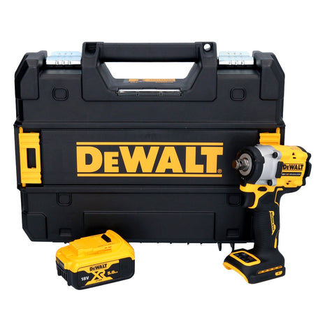 DeWalt DCF 921 NT cordless impact wrench 18 V 400 Nm 1/2" brushless + 1x rechargeable battery 5.0 Ah + TSTAK - without charger