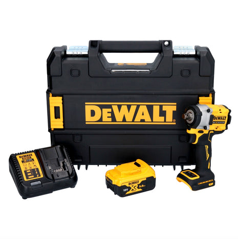 DeWalt DCF 921 P1 cordless impact wrench 18 V 400 Nm 1/2" brushless + 1x rechargeable battery 5.0 Ah + charger + TSTAK