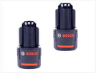 2 x Bosch 10,8V 2 Ah / 2000 mAh Lithium-Ion Professional Akku 2607336879 - Toolbrothers