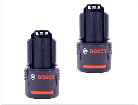 2 x Bosch 10,8V 2 Ah / 2000 mAh Lithium-Ion Professional Akku 2607336879 - Toolbrothers