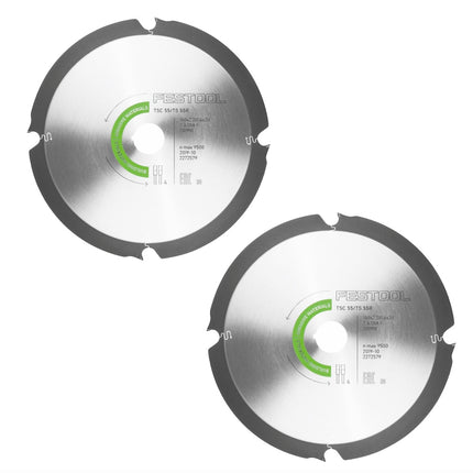Festool 2x Diamant Sägeblatt 160 x 2,2 x 20 mm DIA4 für TS 55 R und TSC 55 ( 2x 201910 ) - Toolbrothers