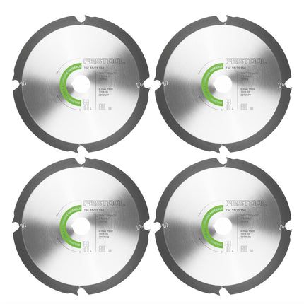 Festool 4x disco diamantato 160 x 2,2 x 20 mm DIA4 per TS 55 R e TSC 55 ( 4x 201910 )