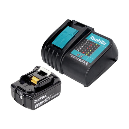 Aspirador de batería Makita DCL 180 SFCB 18 V negro + 1x batería 3,0 Ah + cargador + accesorio separador ciclónico