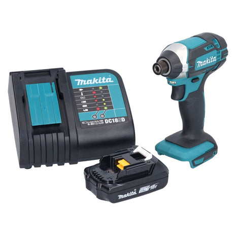 Makita DTD 152 SY1 Clé à choc sans fil 18 V 165 Nm 1/4'' + 1x batterie 1,5 Ah + chargeur