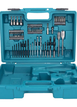 Makita DDF 484 RF1X1 taladro atornillador inalámbrico 18 V 54 Nm + 1x batería 3,0 Ah + cargador + set de accesorios 74 piezas + estuche