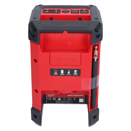 Milwaukee M12 RCDAB+-0 radio inalámbrica DAB+ 12 V ( 4933472114 ) Solo - sin batería, sin cargador