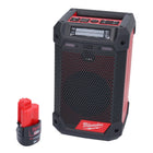 Milwaukee M12 RCDAB+-301 radio de batería DAB+ 12 V + 1x batería 3.0 Ah - sin cargador