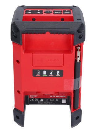 Milwaukee M12 RCDAB+-302 radio batería DAB+ 12 V + 2x baterías 3.0 Ah + cargador