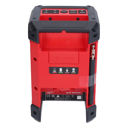 Milwaukee M12 RCDAB+-402 radio batería DAB+ 12 V + 2x baterías 4.0 Ah + cargador