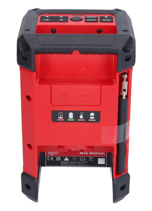 Milwaukee M12 RCDAB+-601 Radio à batterie DAB+ 12 V + 1x batterie 6,0 Ah - sans chargeur