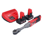 Milwaukee M12 FIR38LR-402 batería de trinquete larga 12 V 75 Nm 3/8