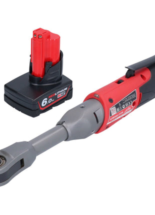 Milwaukee M12 FIR38LR-601 carraca a batería larga 12 V 75 Nm 3/8" + 1x batería 6,0 Ah - sin cargador