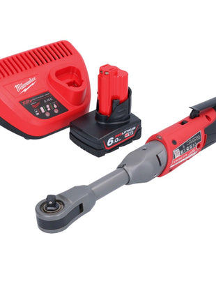 Milwaukee M12 FIR38LR-601 batería de trinquete larga 12 V 75 Nm 3/8" + 1x batería 6,0 Ah + cargador