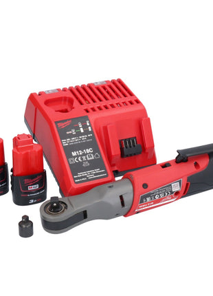 Milwaukee M12 FIR38-302 carraca a batería 12 V 75 Nm 3/8" 1/4" + 2x batería 3.0 Ah + cargador