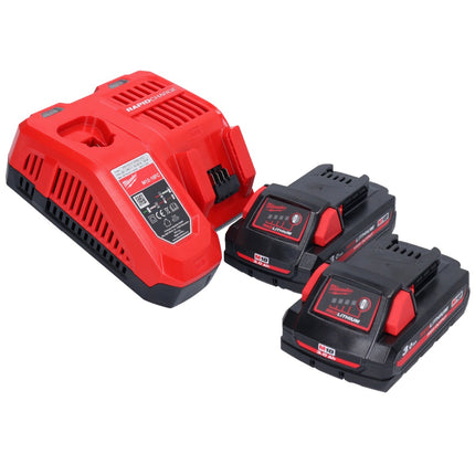 Milwaukee M18 FH-302 akumulatorowa wiertarko-wkrętarka 18 V 2,5 J SDS plus Brushless + 2x akumulator 3,0 Ah + ładowarka