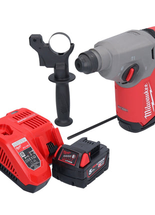 Taladro percutor a batería Milwaukee M18 FH-501 18 V 2,5 J SDS plus sin escobillas + 1x batería 5,0 Ah + cargador