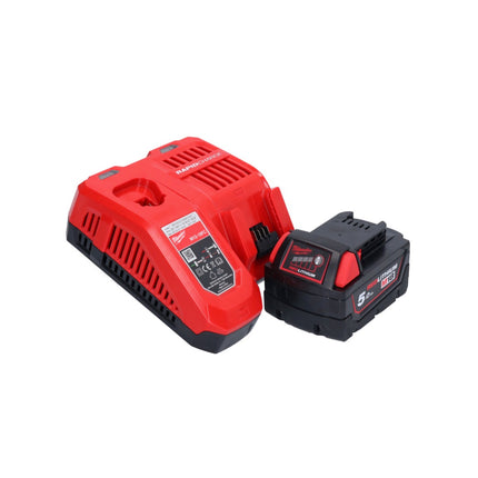 Milwaukee M18 FH-501 taladro percutor a batería 18 V 2.5 J SDS plus Brushless + 1x batería recargable 5.0 Ah + cargador