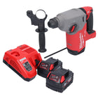 Milwaukee M18 FH-502 Perforateur sans fil 2,5 J 18V SDS plus sans balais + 2x Batteries 5,0 Ah + Chargeur