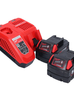 Milwaukee M18 FH-502 Perforateur sans fil 2,5 J 18V SDS plus sans balais + 2x Batteries 5,0 Ah + Chargeur