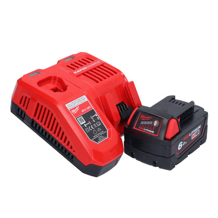 Taladro percutor a batería Milwaukee M18 FH-601 18 V 2,5 J SDS plus sin escobillas + 1x batería 6,0 Ah + cargador